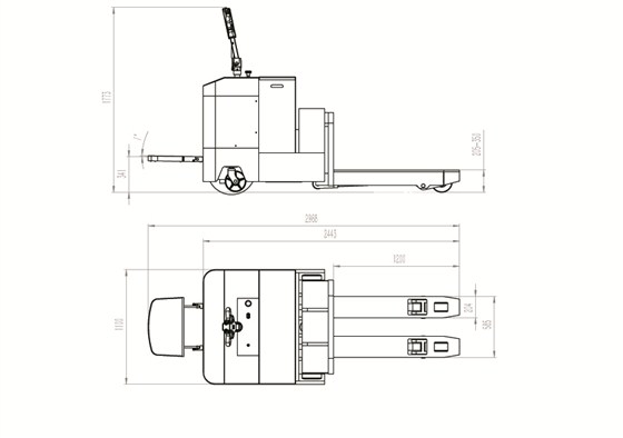 CBD80重型電動(dòng)搬運(yùn)車(chē)圖 